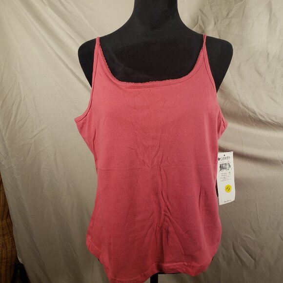 NWT Columbia Women's XL Pink Camisole w/Spaghetti Straps - Picture 1 of 6